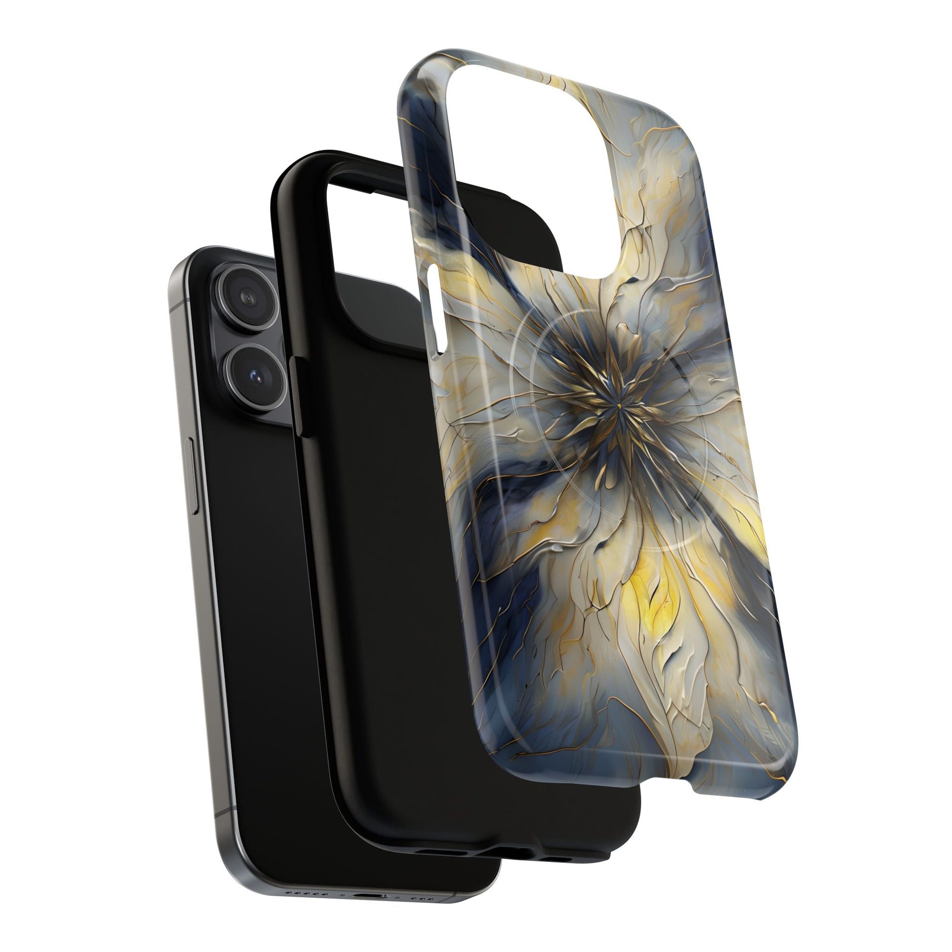 Luxury Luminous Petal MagSafe iPhone 15 Pro - Designer Shockproof Cover