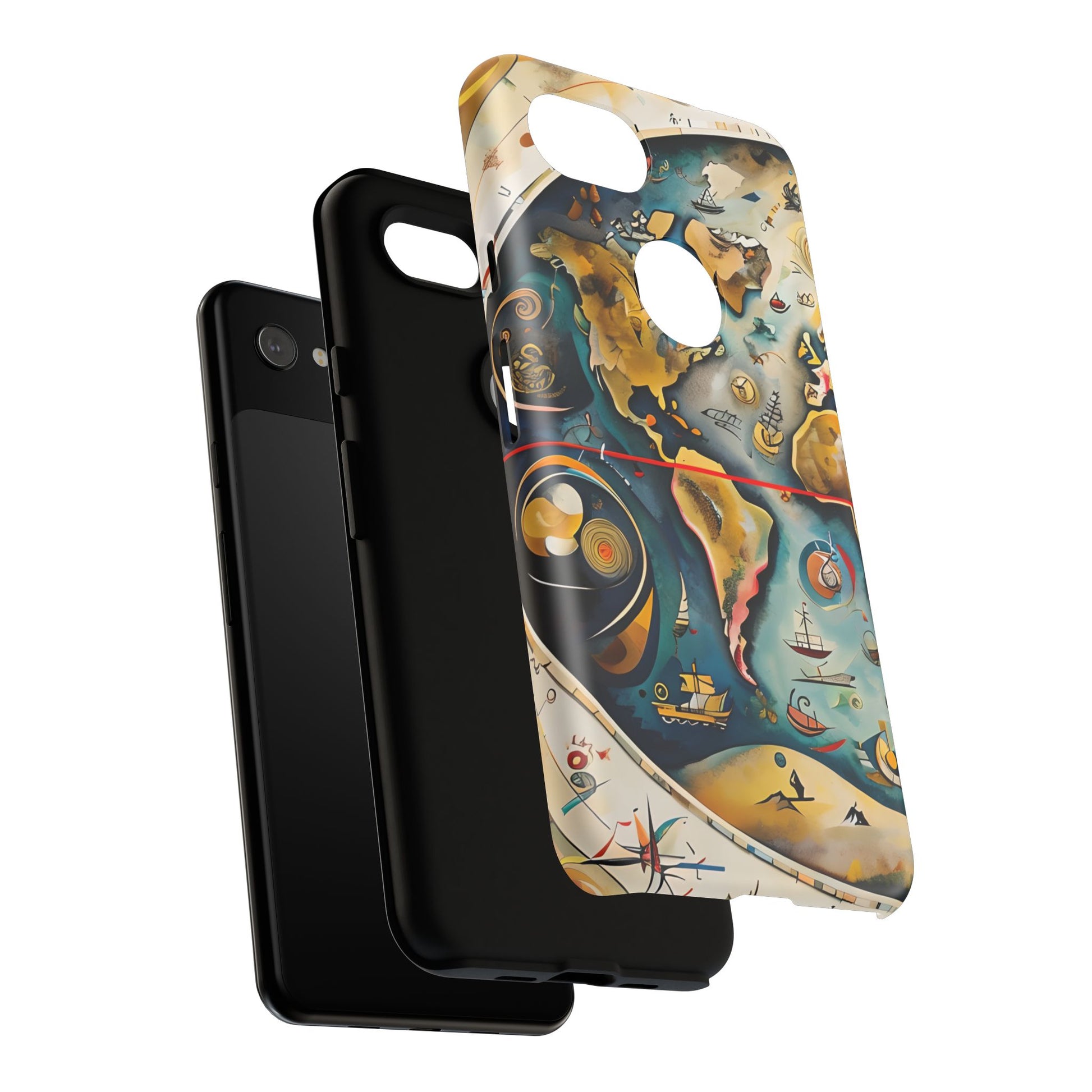 Celestial Map Google Pixel 3a XL Tough Case - Antique Star Chart Phone Cover