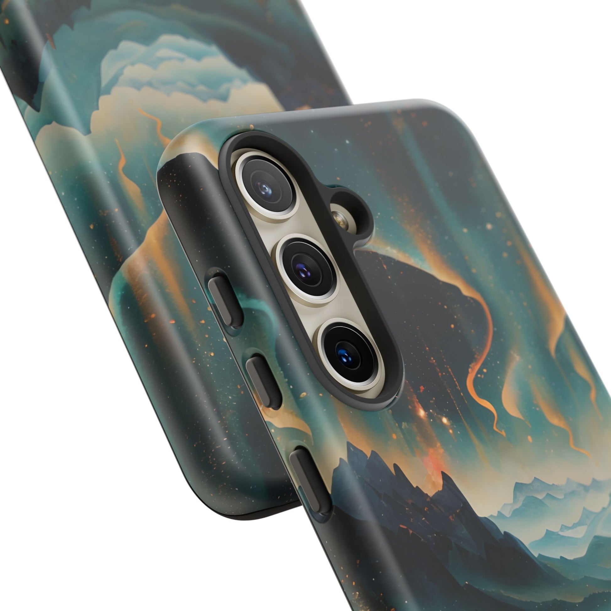 Aurora Dreamscape Samsung Galaxy S24 Tough Case - Artistic Northern Lights Cover - Premium Abstract Design