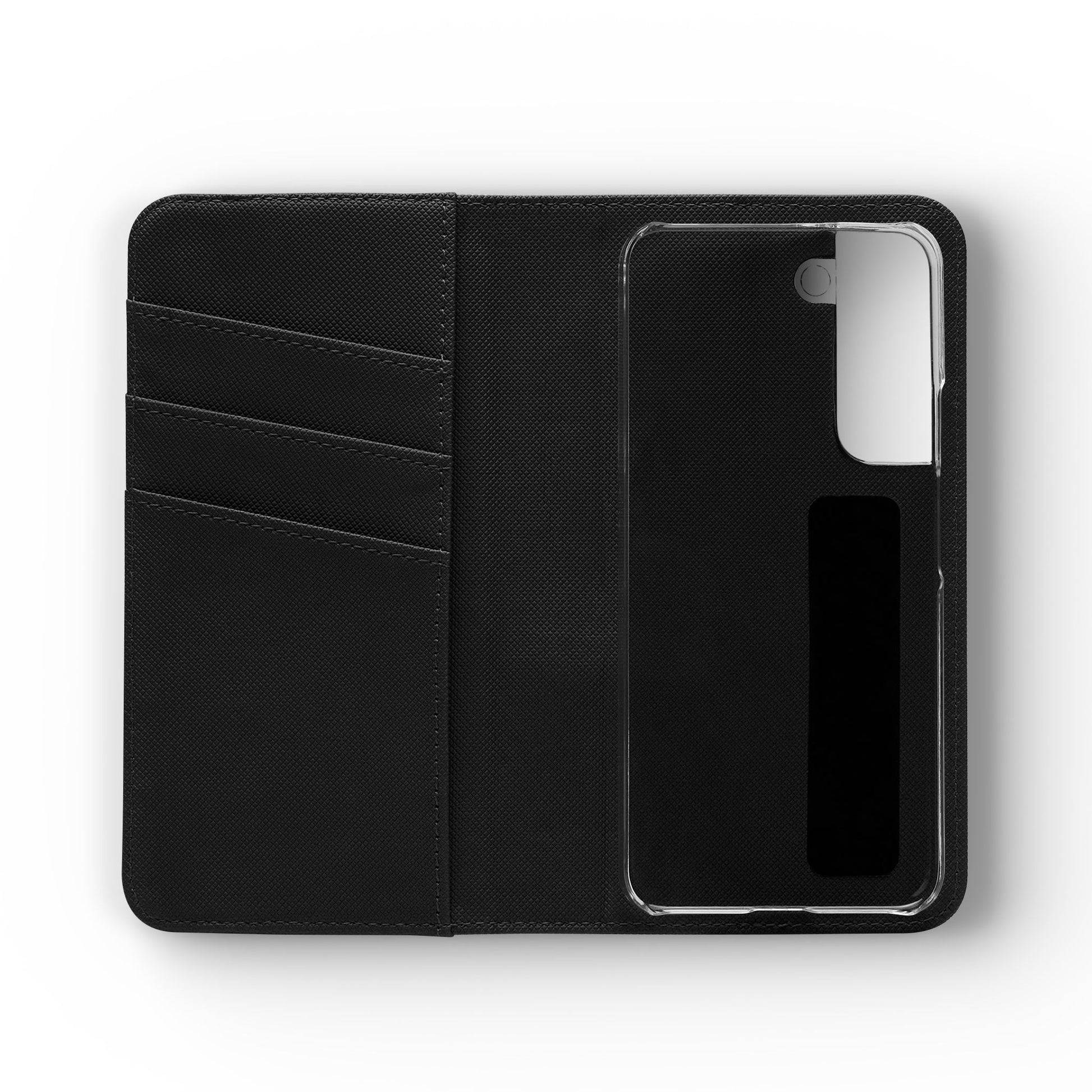 Golden Ascent Wallet Phone Case - Abstract Yellow & Blue Flip Cover for Samsung Galaxy S22