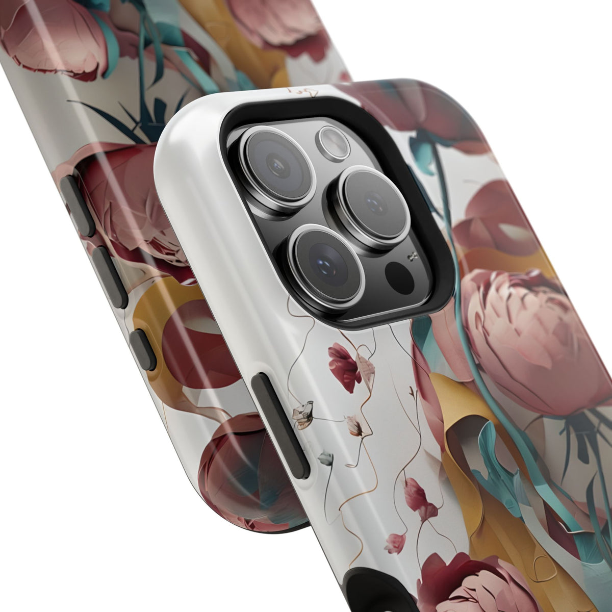 Blushing Peony Veil iPhone MagSafe Case