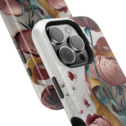 Blushing Peony Veil iPhone MagSafe Case