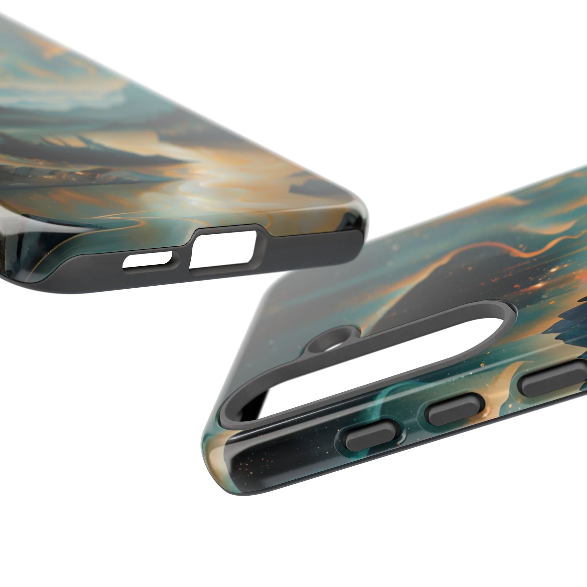 Aurora Dreamscape Samsung Galaxy S25 Plus Tough Case - Artistic Northern Lights Cover - Premium Abstract Design
