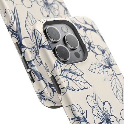 Blossom Sketch iPhone MagSafe Case