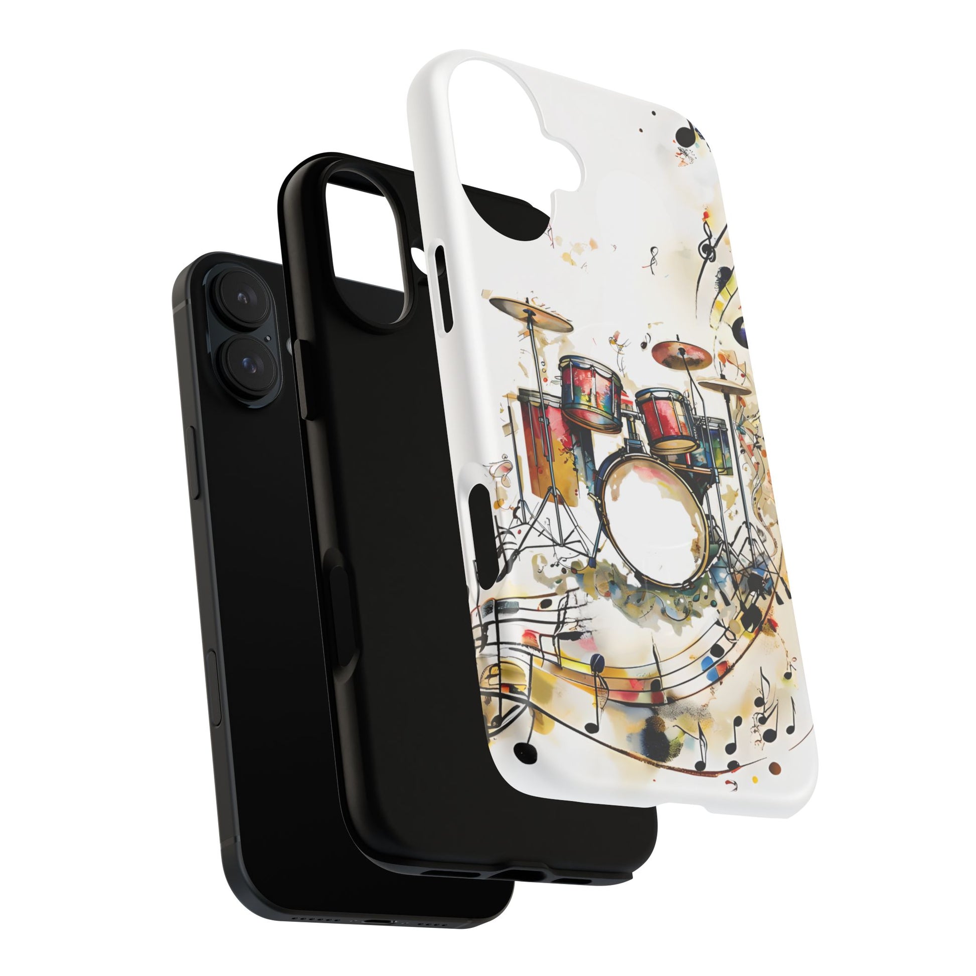 Beatline Abstract Drums & Music Notes iPhone 16 Plus MagSafe Case