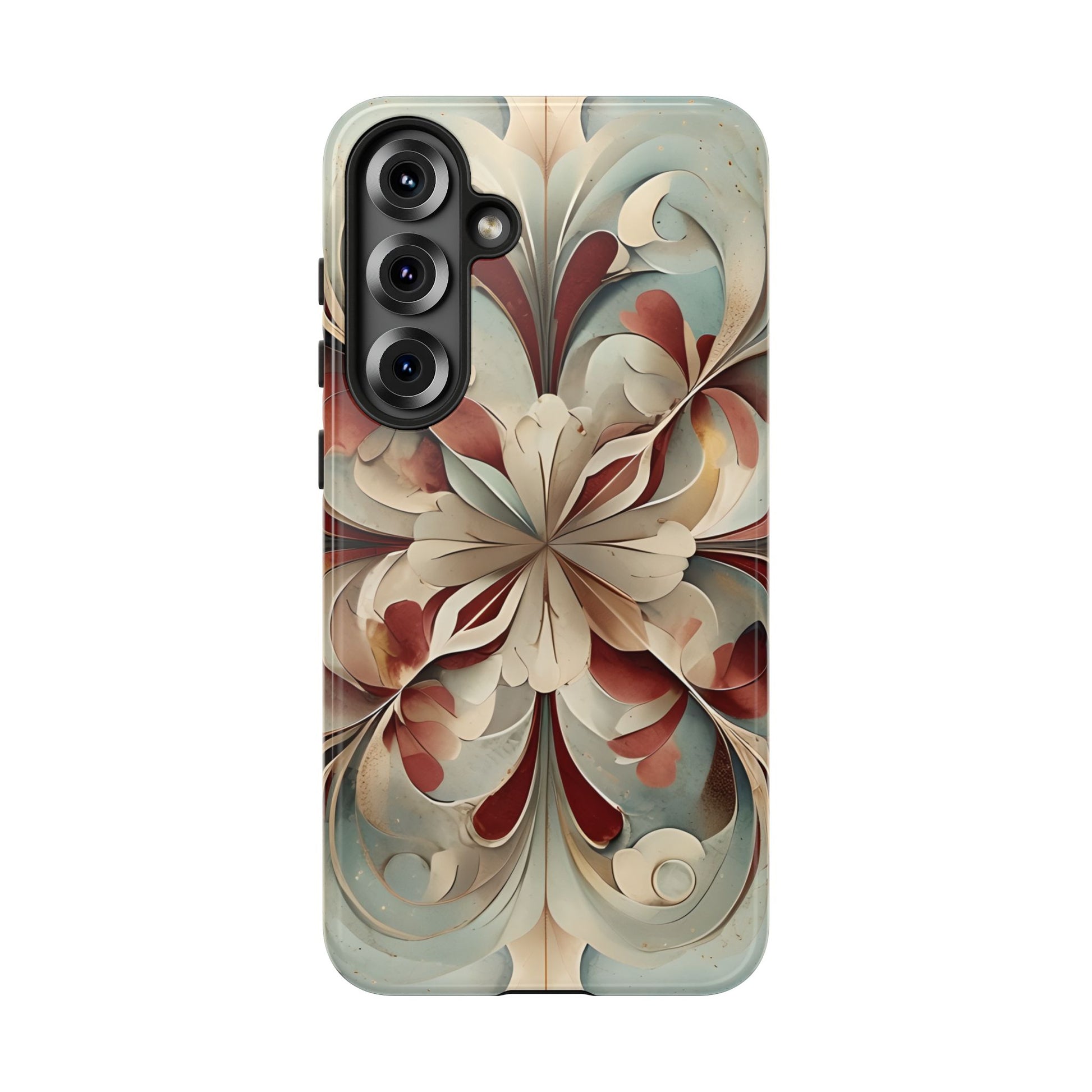 Vintage Baroque Blossom - Ornate Floral Art Samsung Galaxy S25 Plus Tough Phone Case - Elegant Baroque-Inspired Design