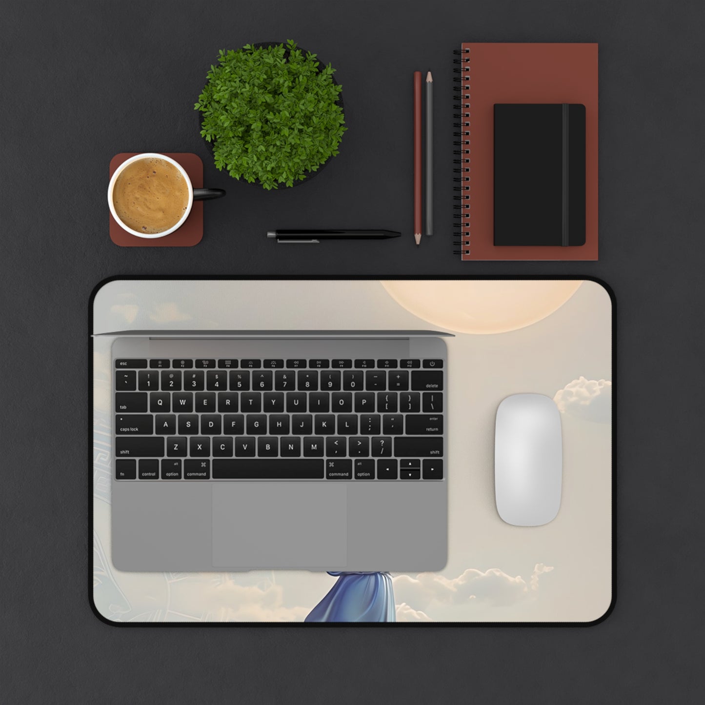 Moonlit Ascent Desk Mat