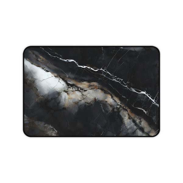 Obsidian Vein Designer Desk Mat - Premium Office Desk Pad, 3 Sizes Available, Artistic Workspace Protection