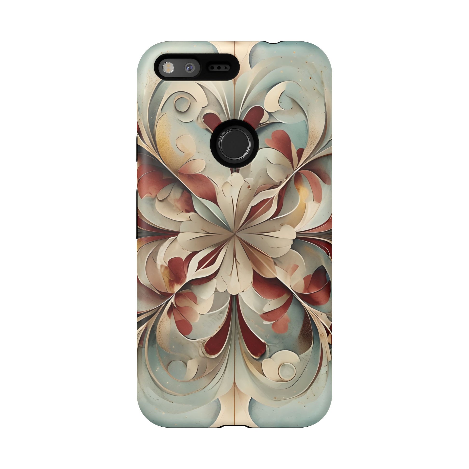 Vintage Baroque Blossom - Ornate Floral Art Google Pixel XL Tough Phone Case - Elegant Baroque-Inspired Design