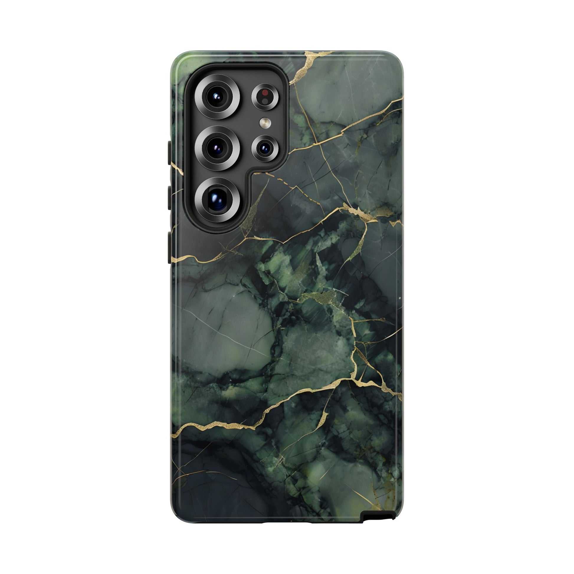 Verdant Vein Tough Case for Samsung Galaxy S25 Ultra - Luxury Gold Vein, Nature-Inspired Protective Cover