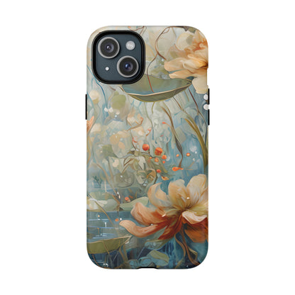 Waterlily Dreamscape - Artistic Floral iPhone MagSafe Phone Case -Waterlily & Lotus Design