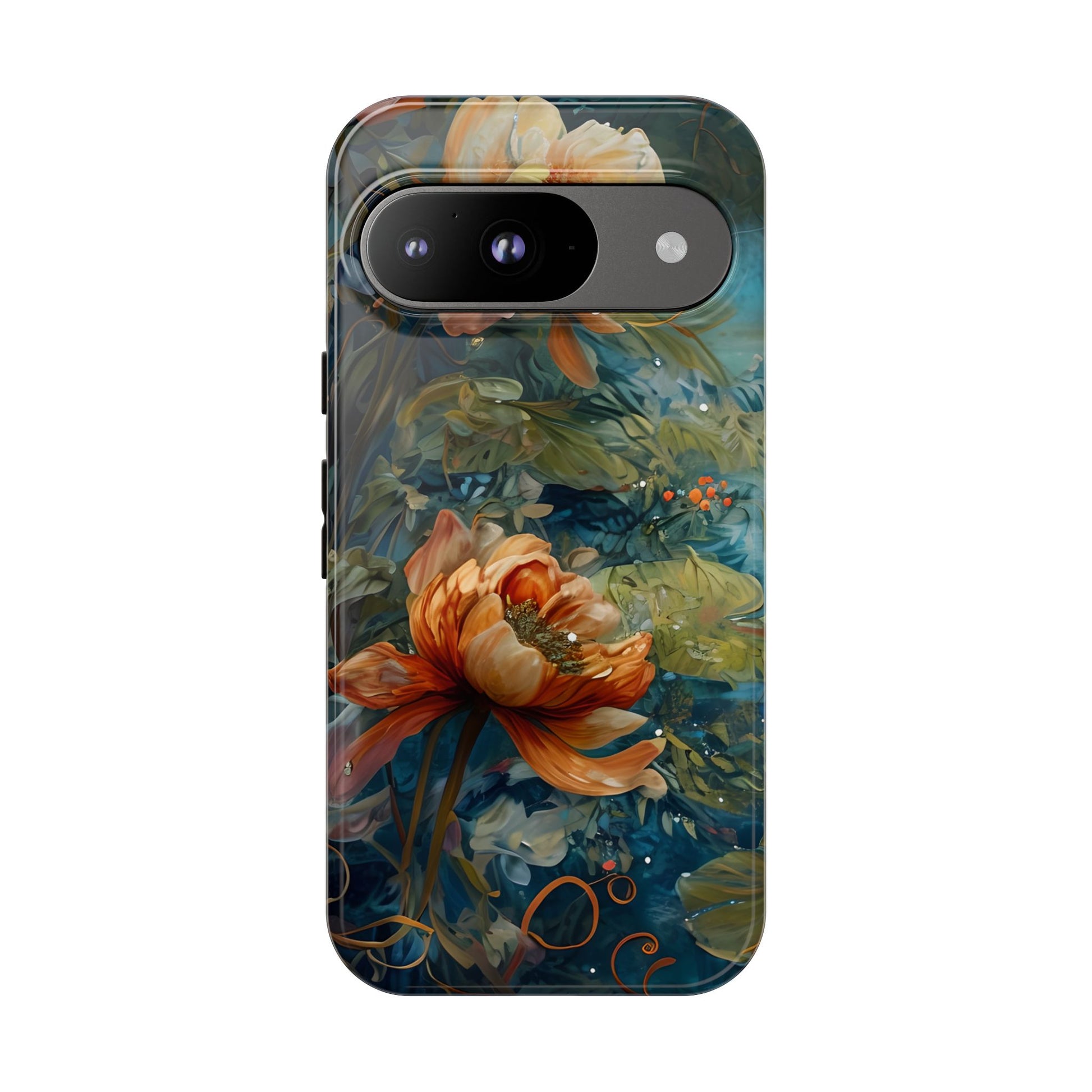 Waterlily Nocturne Tough Case for Google Pixel 9 - Premium Artistic Shockproof Cover, Elegant Protective Phone Case