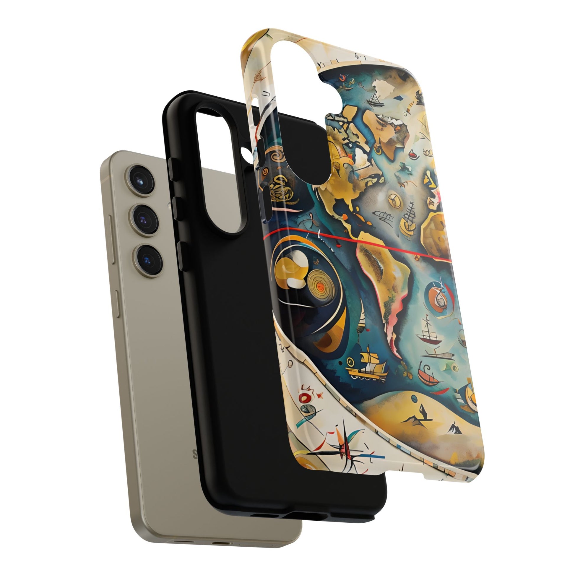 Celestial Map Samsung Galaxy S24 Tough Case - Vintage Map - Premium Abstract Design