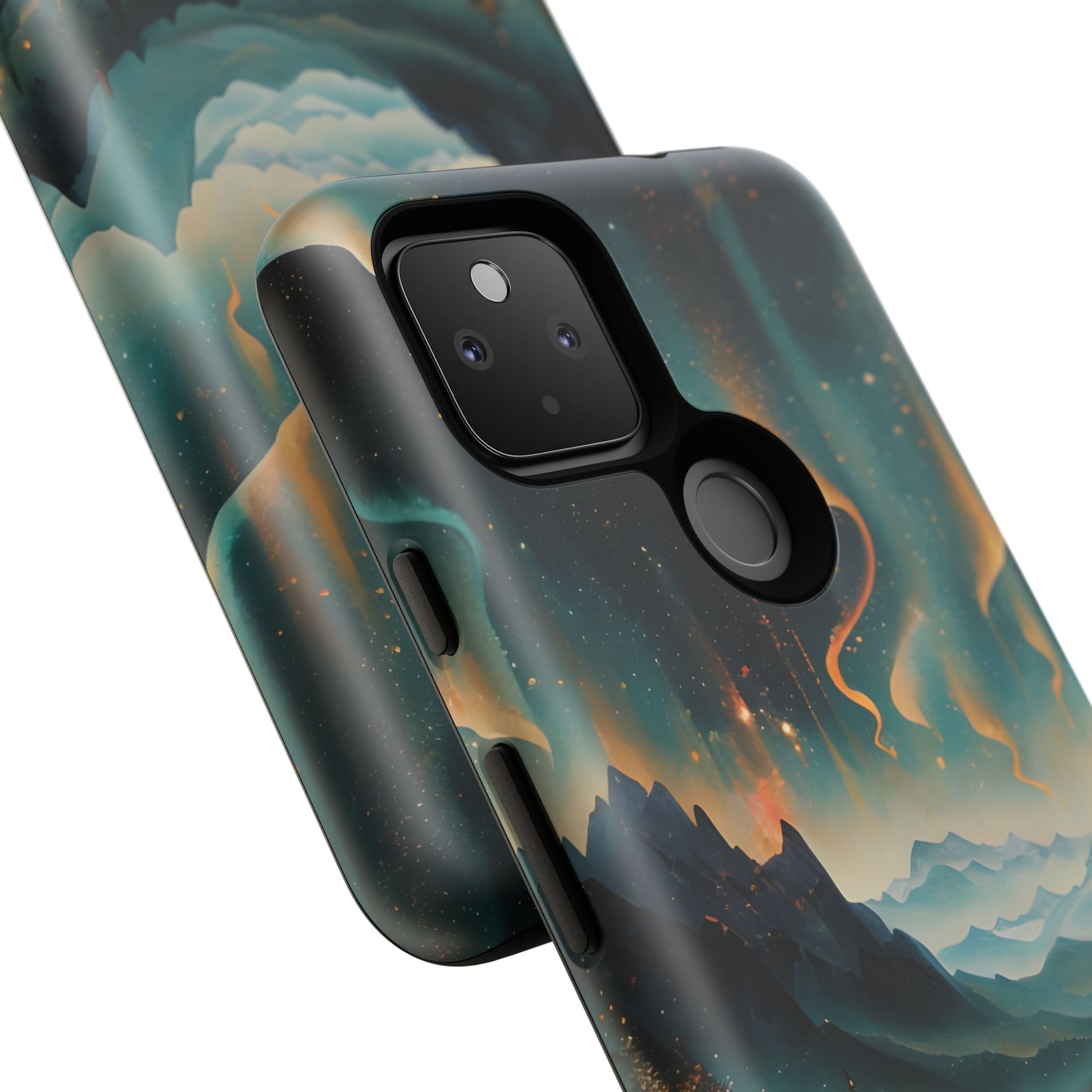 Aurora Dreamscape Tough Case for Google Pixel 4a 5G - Northern Lights Artistic Shockproof Cover, Elegant Protective Phone Case