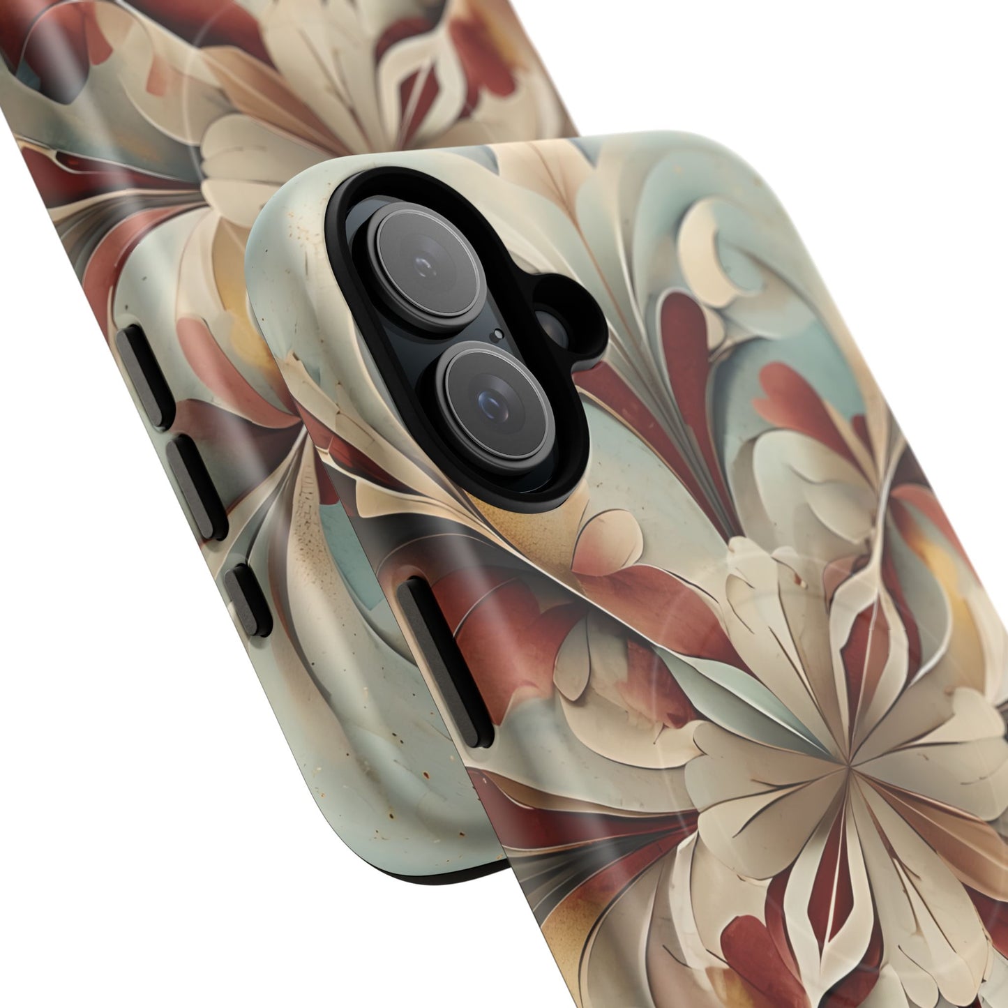Vintage Baroque Blossom - Ornate Floral Art iPhone MagSafe Phone Case - Elegant Baroque-Inspired Design