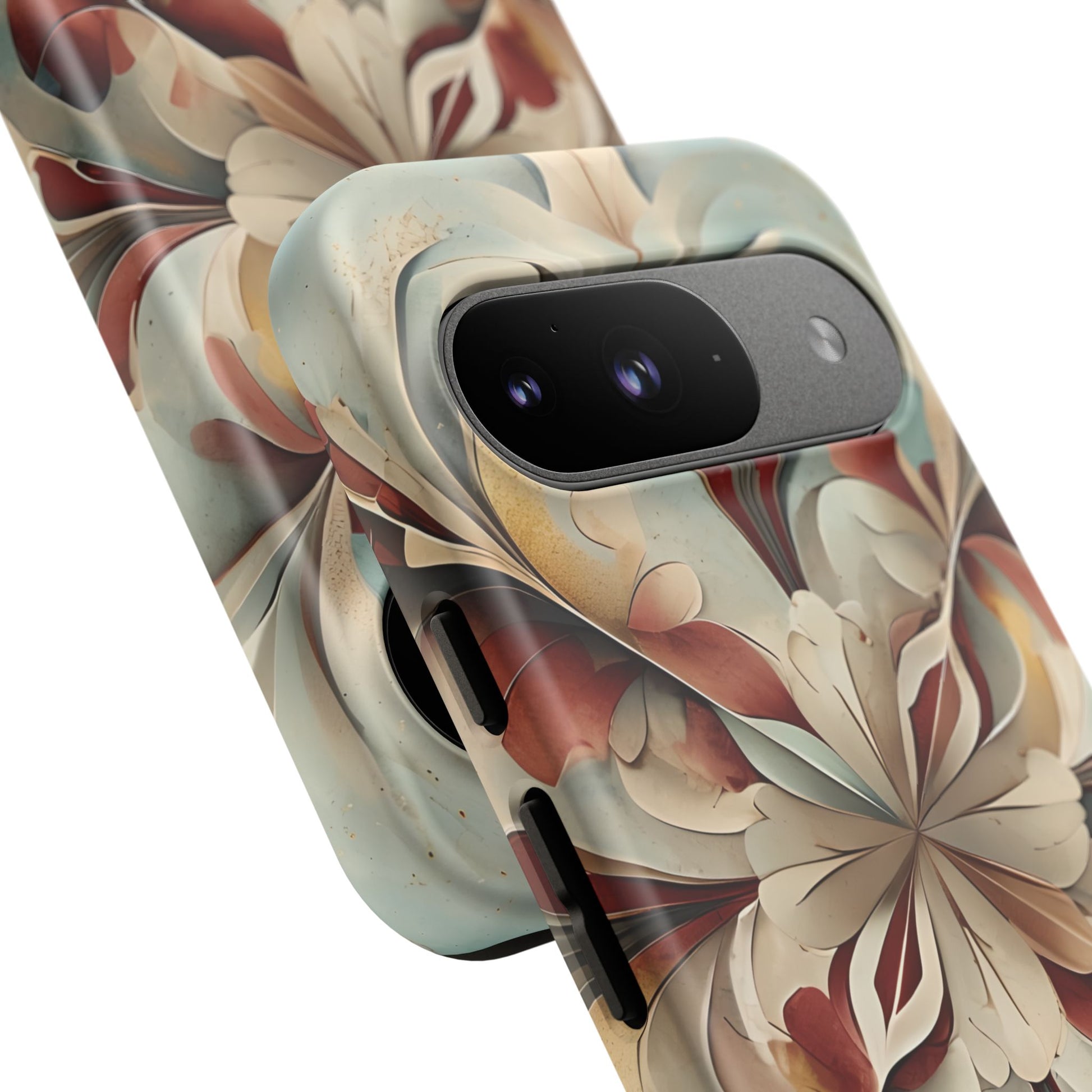 Vintage Baroque Blossom - Ornate Floral Art Google Pixel 9 Tough Phone Case - Elegant Baroque-Inspired Design