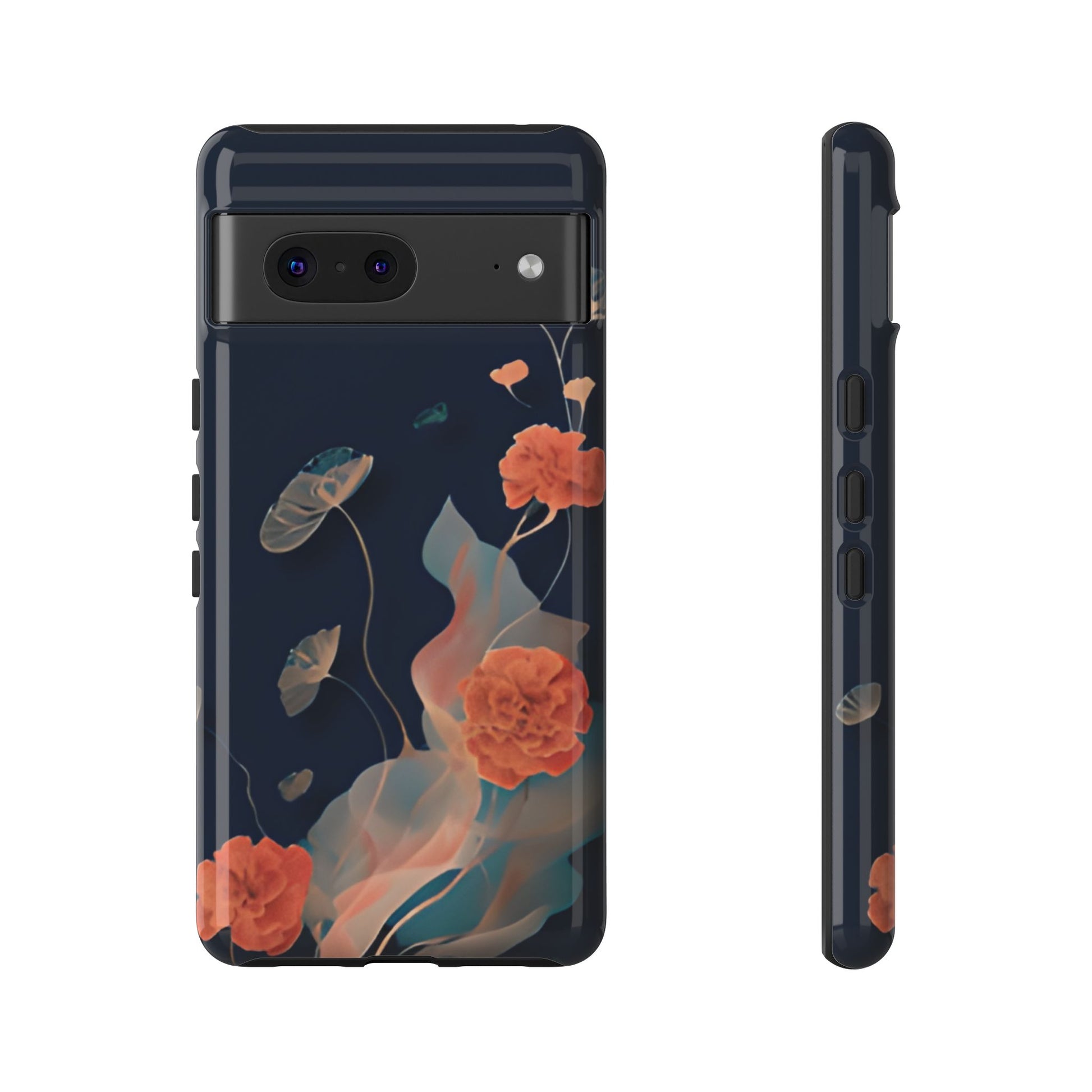 Lotus Reverie - Elegant Artistic Floral Google Pixel 7 Tough Phone Case - Painterly Lotus Blossom Design