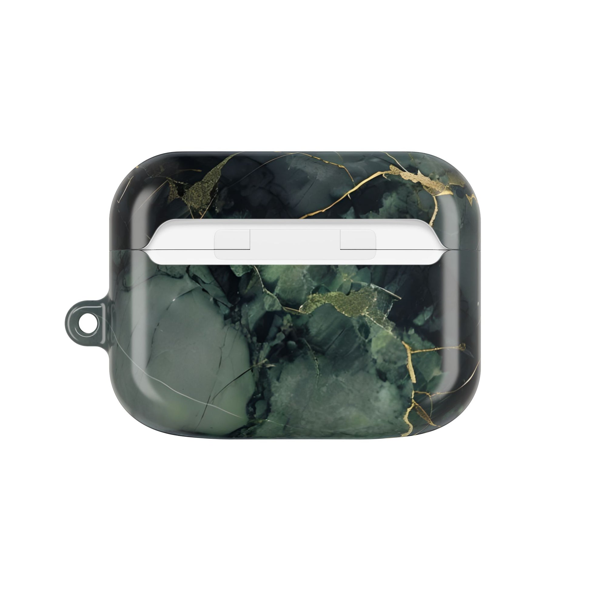 Verdant Vein AirPod Case - Green Marble Earbud Cover for Gen 1, 2, 3, Pro Gen 1 & 2