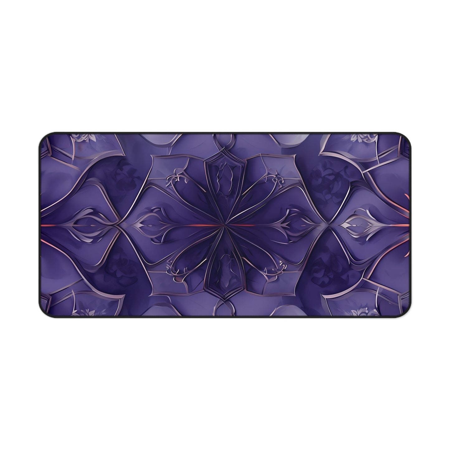 Violet Nebula Desk Mat - Premium Office Desk Pad, 3 Sizes Available, Artistic Workspace Protection