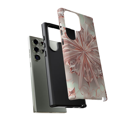 Blush Frost from our Kaleidoscope Collection - Samsung Galaxy tough case - Soft Pink Geometric Floral Design