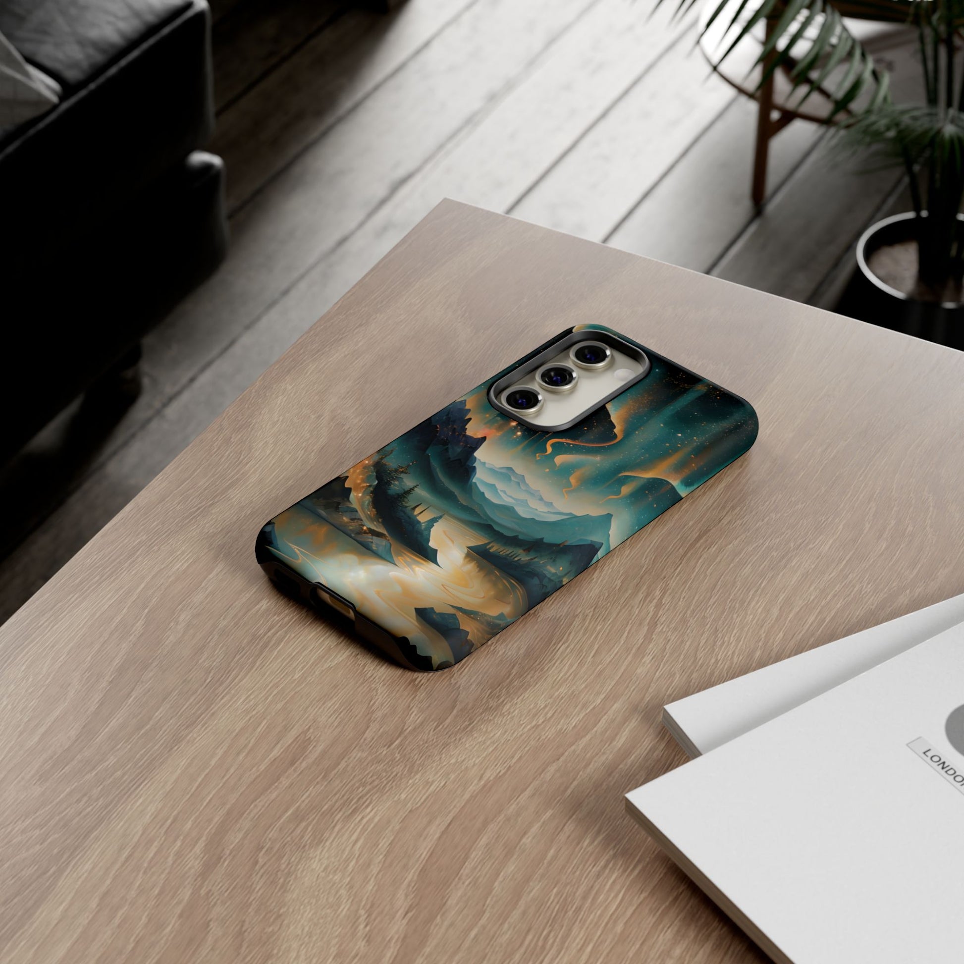 Aurora Dreamscape Samsung Galaxy S23 Tough Case - Artistic Northern Lights Cover - Premium Abstract Design