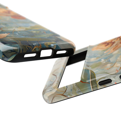 Waterlily Dreamscape water lily pond art design Google Pixel case camera bar detail