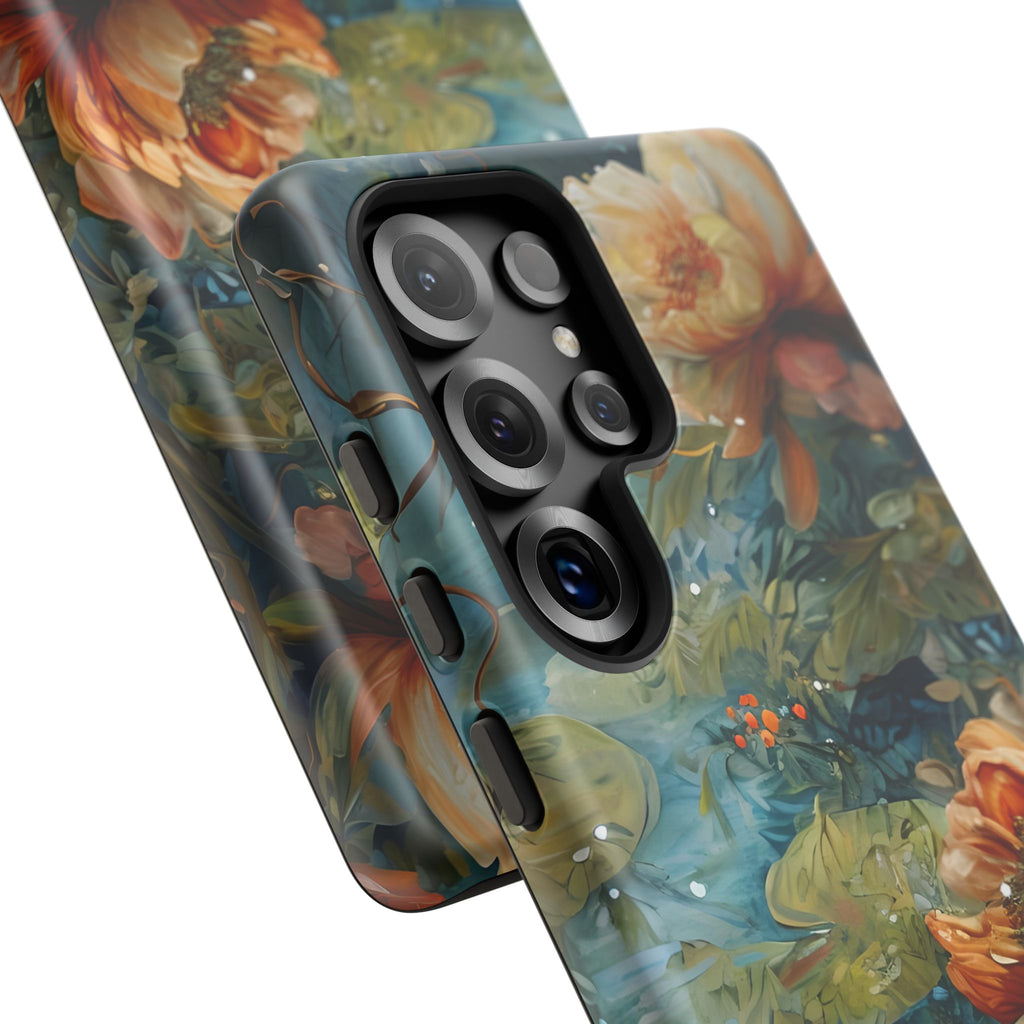 Waterlily Nocturne Samsung Galaxy S25 Ultra Case - Artistic Mountain Lake Design, Nature-Inspired Protective Cover, Elegant Gift for Outdoor Lovers