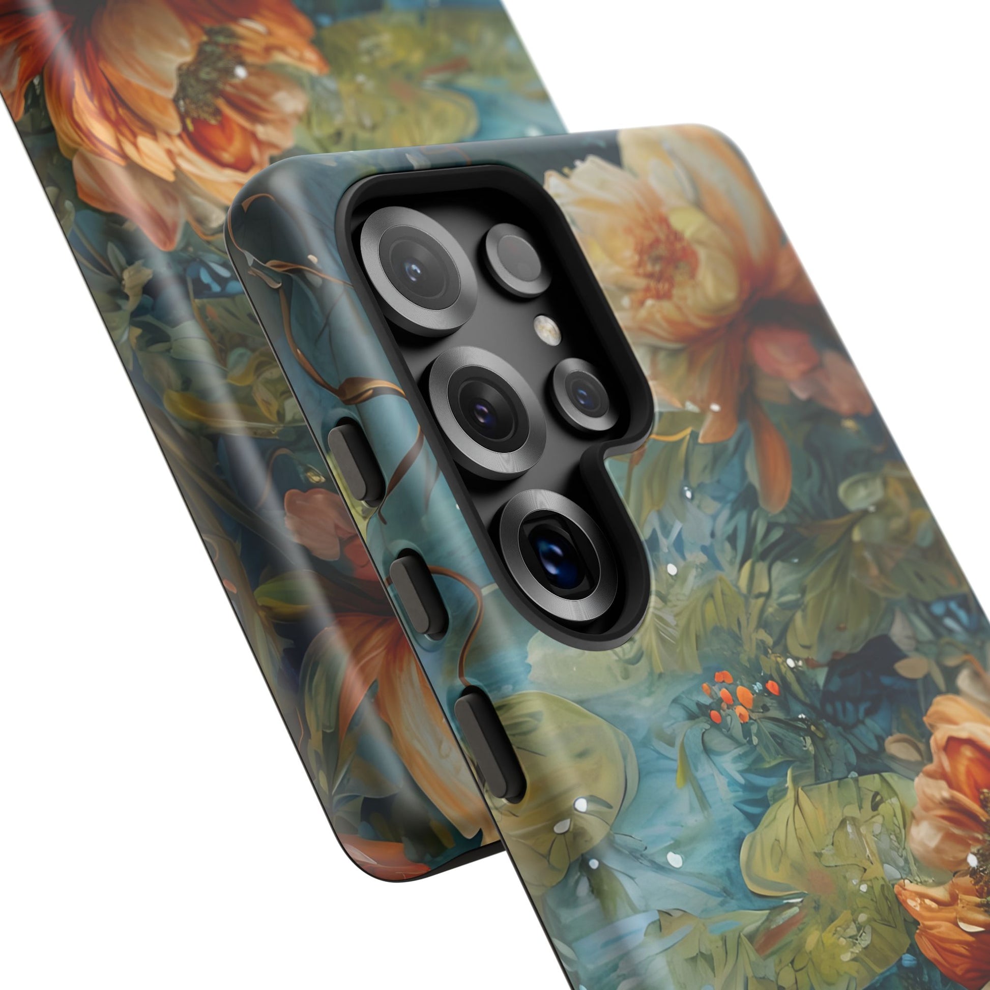 Waterlily Nocturne Samsung Galaxy S25 Ultra Case - Artistic Mountain Lake Design, Nature-Inspired Protective Cover, Elegant Gift for Outdoor Lovers