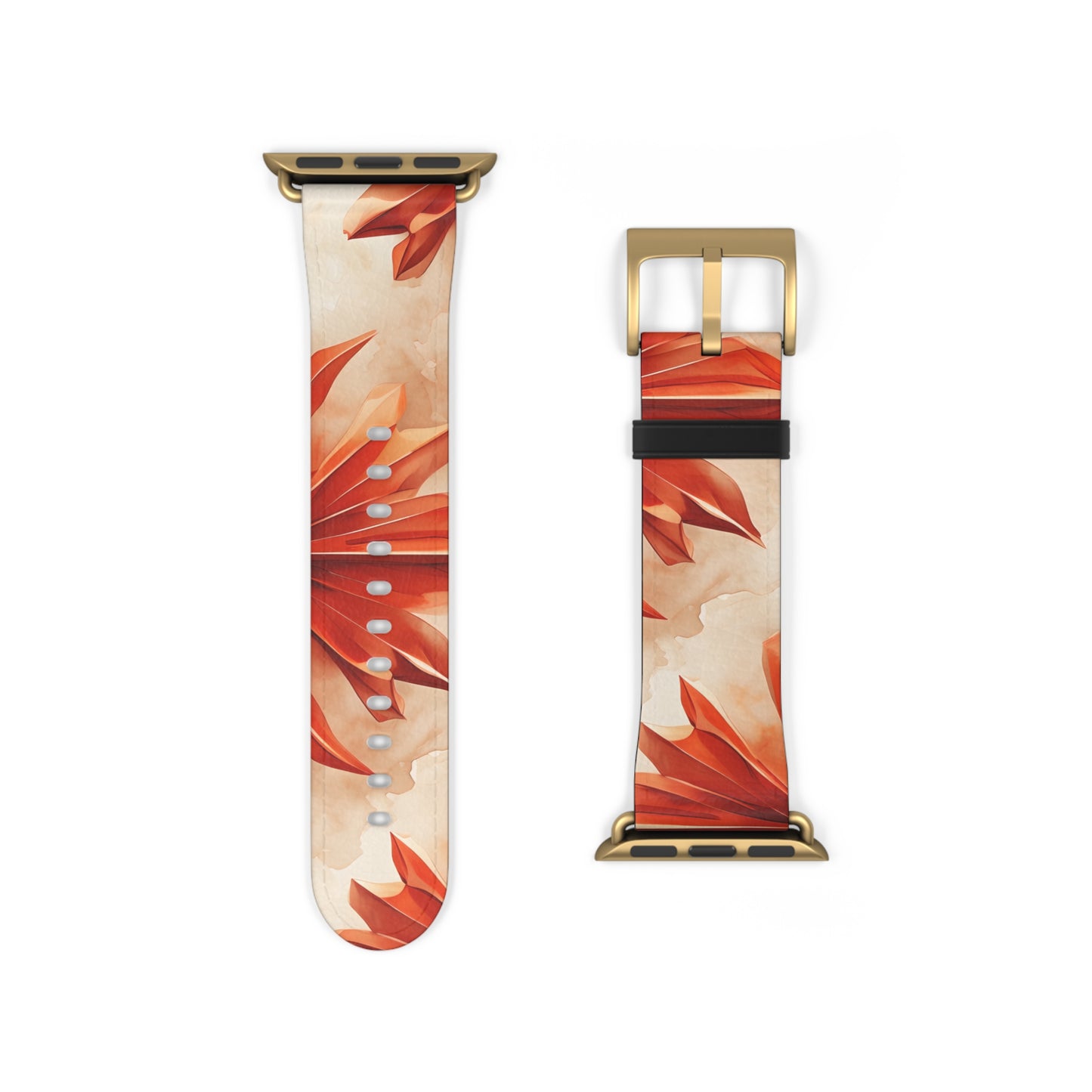 Sunset Fleur Apple Watch Band - Artistic Northern Lights Strap