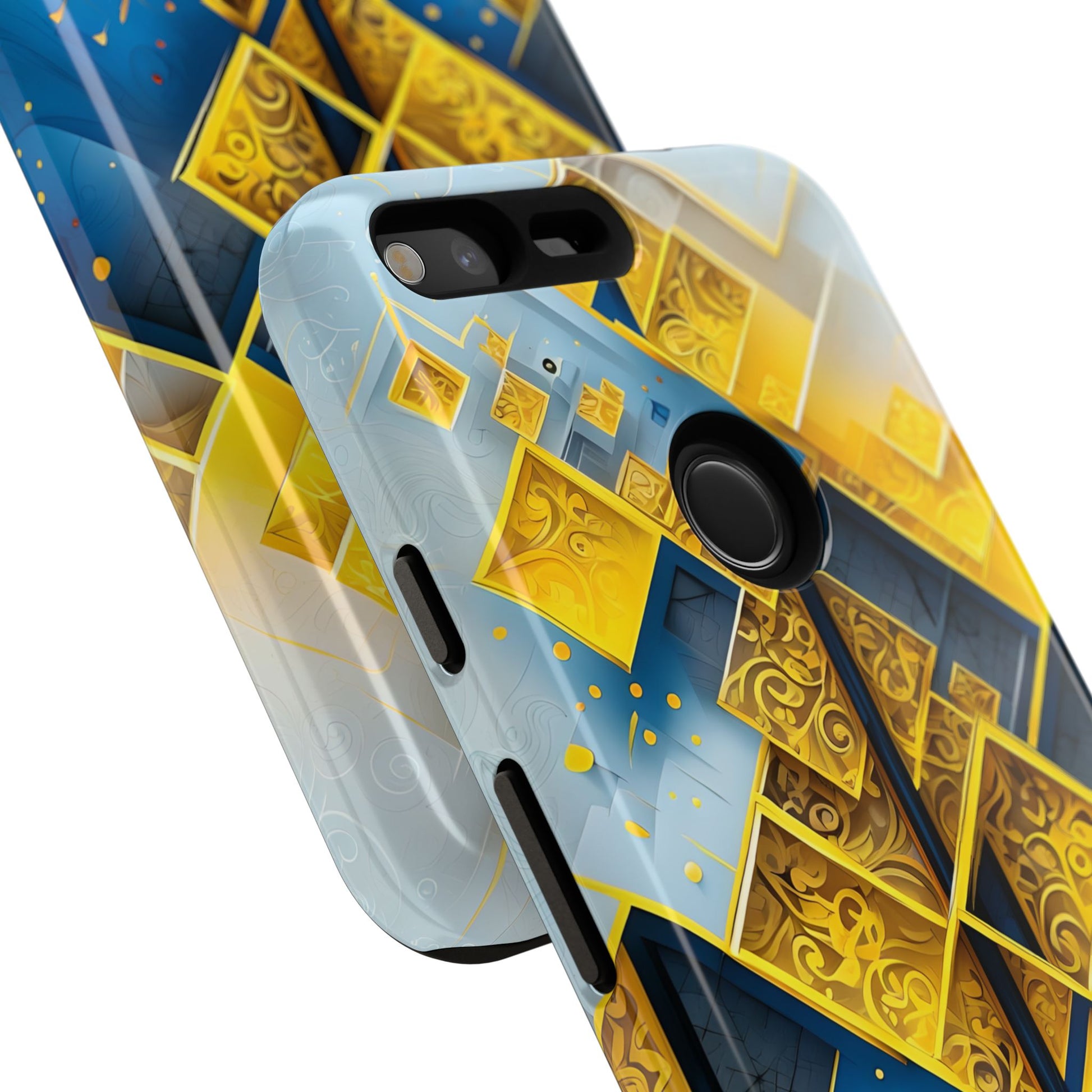 Golden Ascent Luxe Geometric Google Pixel XL Tough Case - Elegant Abstract Gold Design