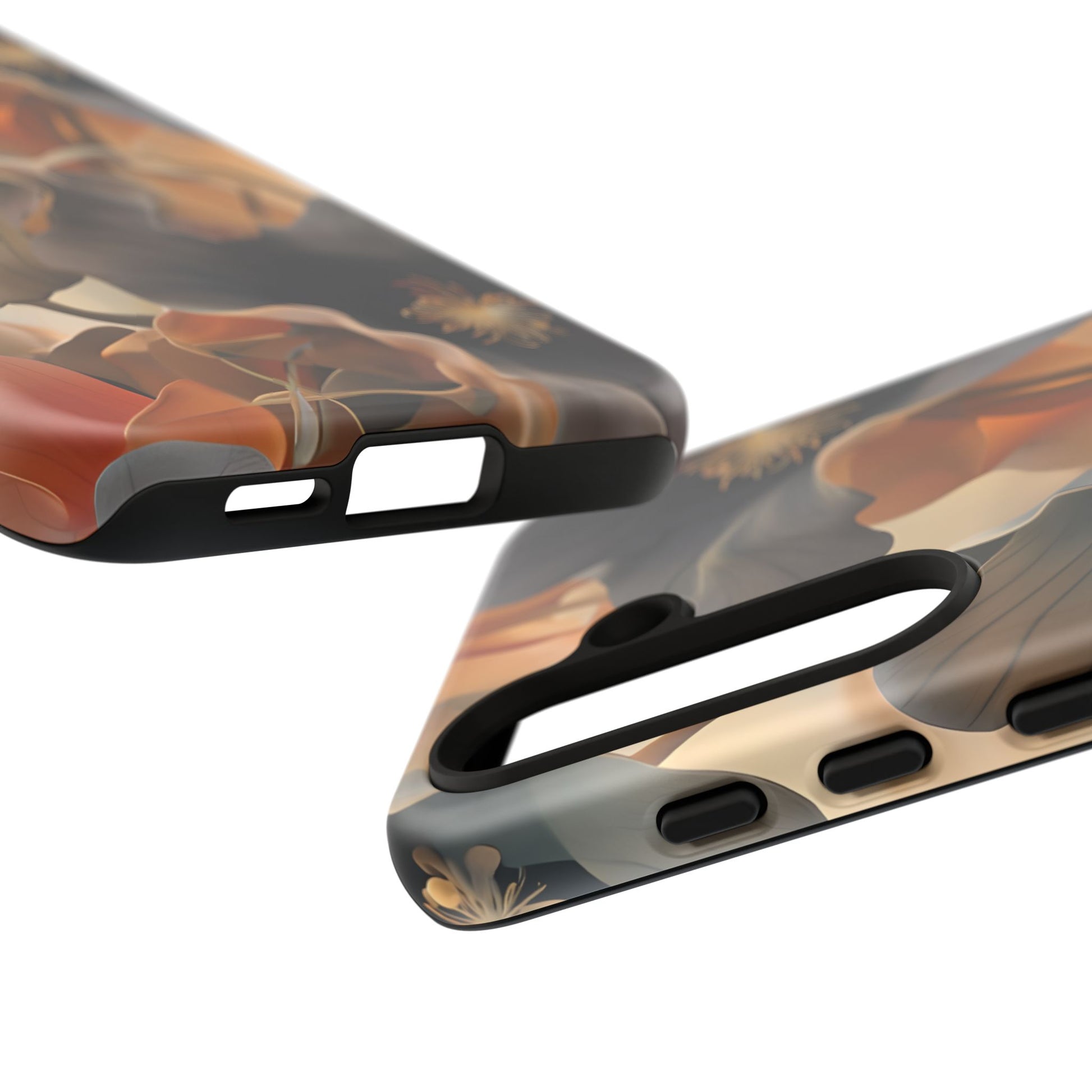 Autumn Ember - Moody Floral Art Samsung Galaxy S24 Tough Phone Case - Warm Earthy Botanical Design