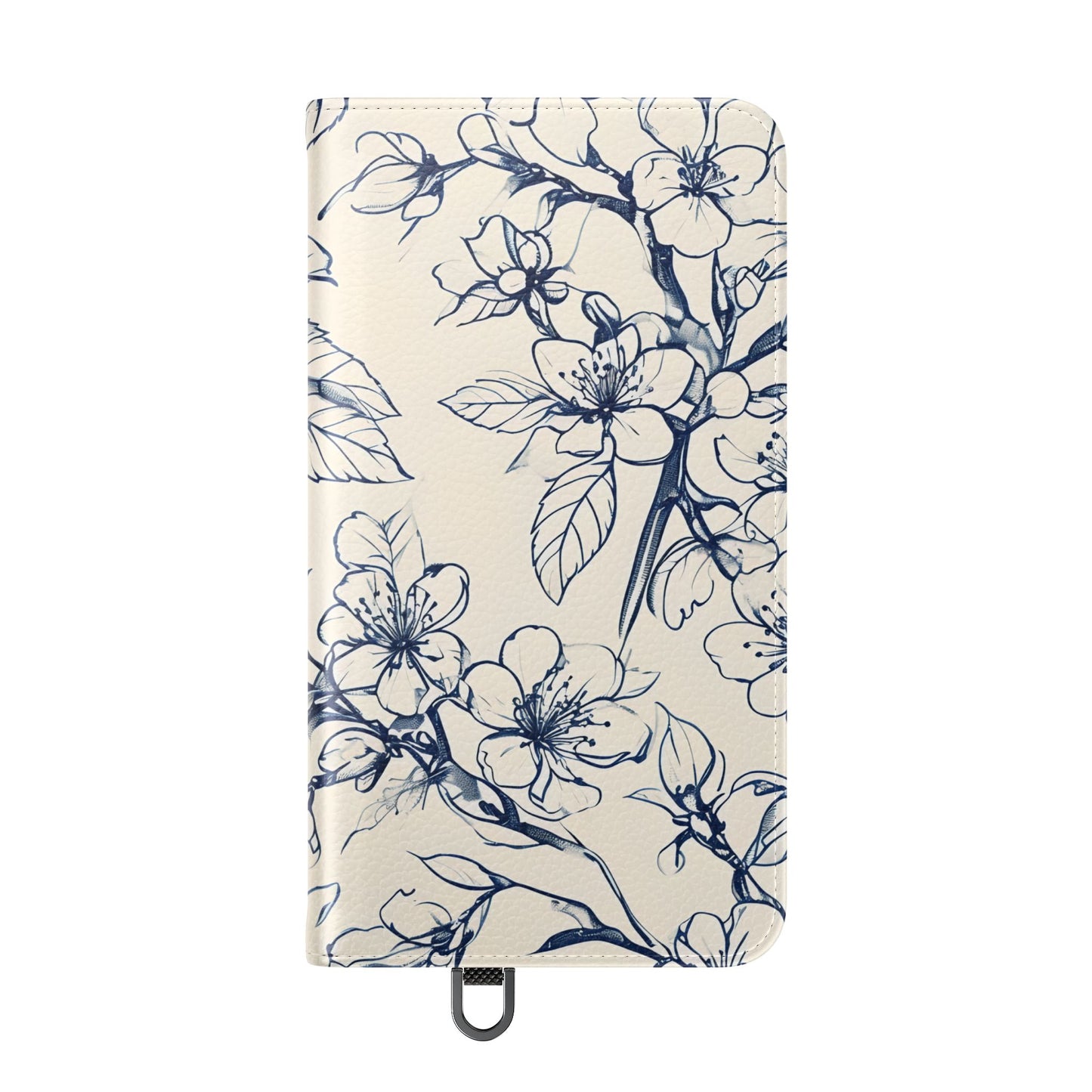 Blossom Sketch - Minimalist Floral Flip Phone Case for Samsung Galaxy
