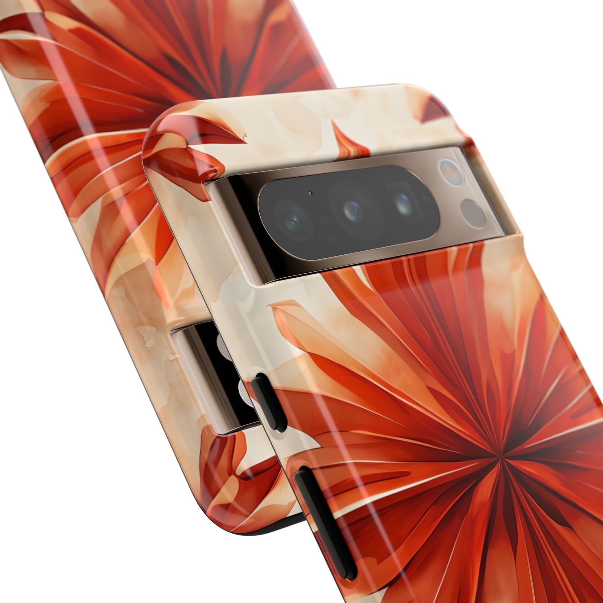 Sunset Fleur Google Pixel 8 Pro - Kaleidoscope Collection of MagSafe Compatible - Vibrant Sunset Flower Design