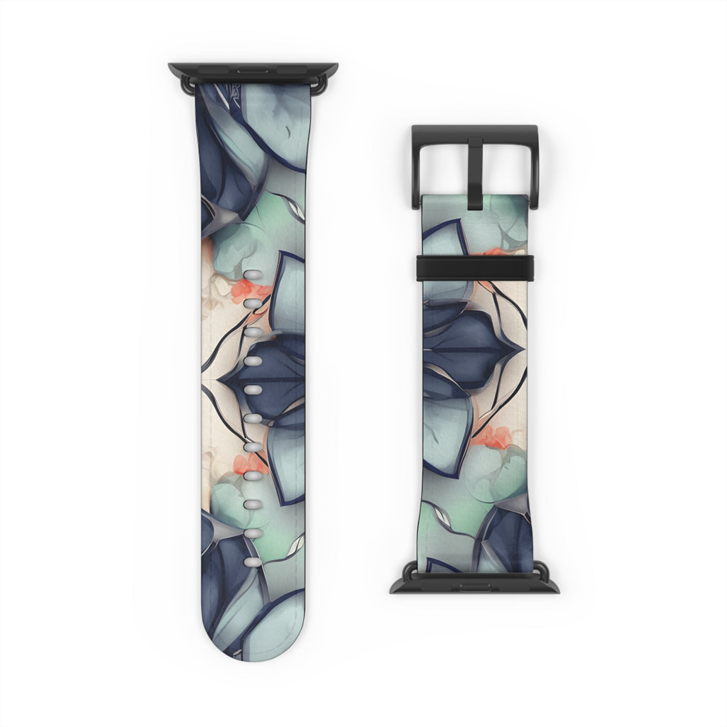 Midnight Mosaic Designer Apple Watch Band - Premium Custom Strap for Series 1-9, SE & Ultra - Artistic Vegan Leather