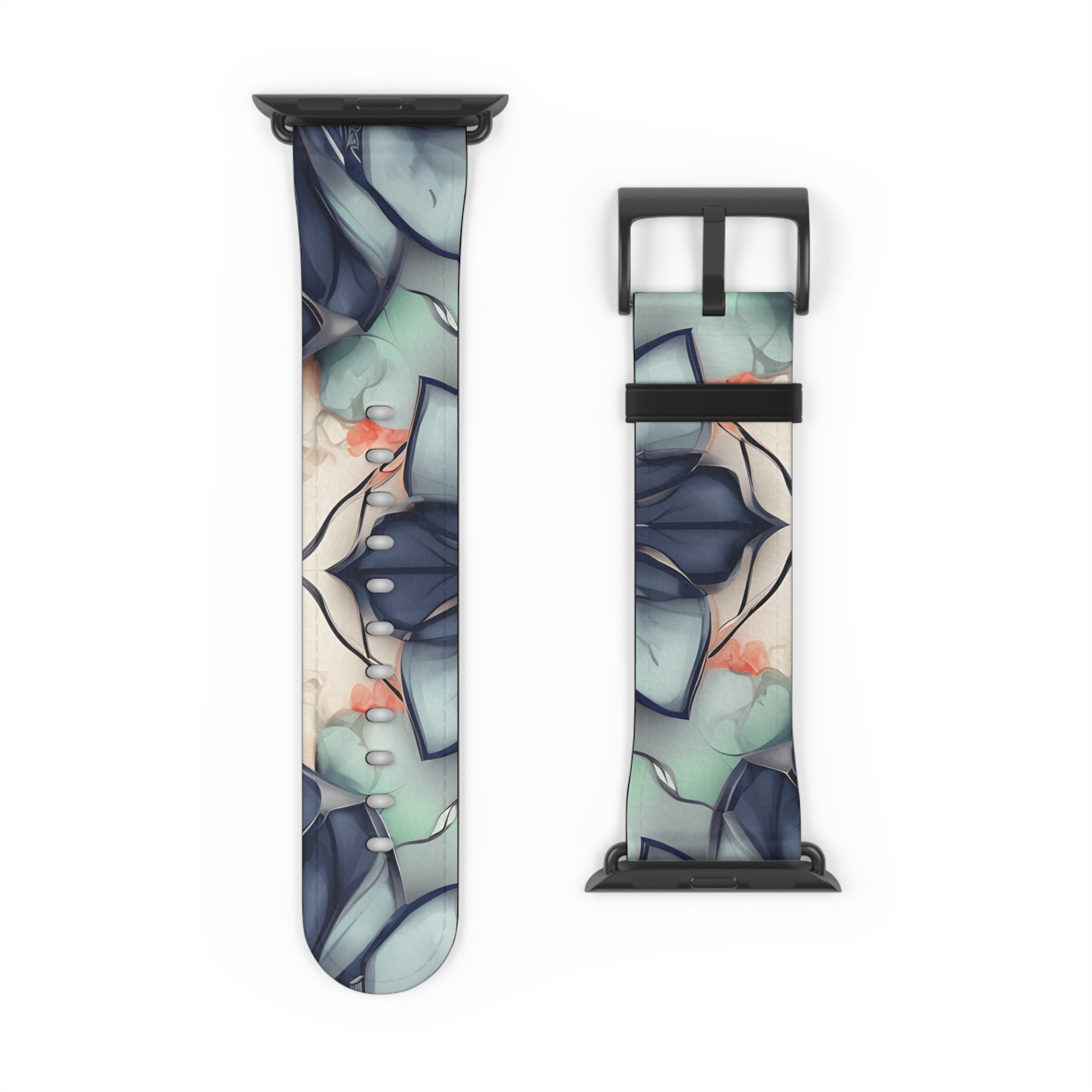 Midnight Mosaic Designer Apple Watch Band - Premium Custom Strap for Series 1-9, SE & Ultra - Artistic Vegan Leather