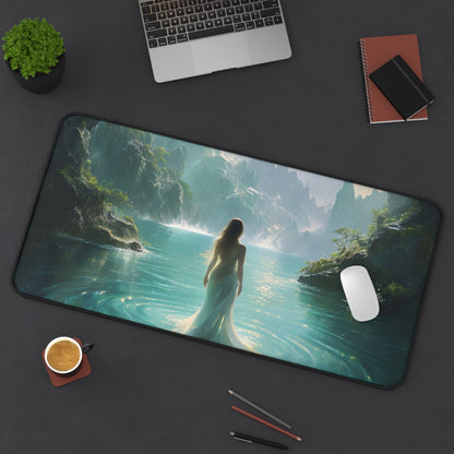 Celestial Tides Desk Mat - Premium Office Desk Pad, 3 Sizes Available, Artistic Workspace Protection