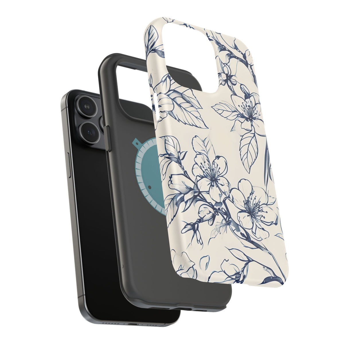 Blossom Sketch iPhone MagSafe Case