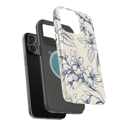 Blossom Sketch iPhone MagSafe Case