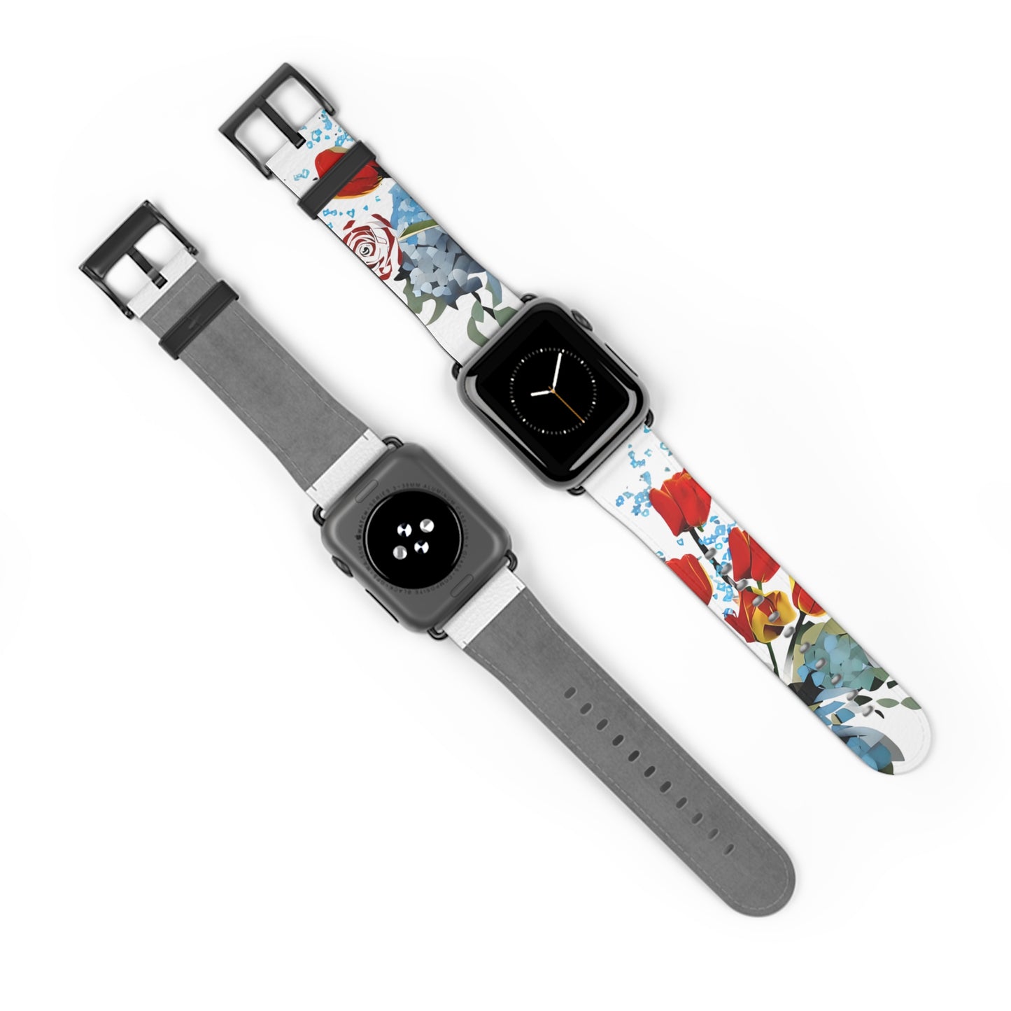 Bouquet Brilliance Apple Watch Band Strap - Bold Colorful Abstract Floral design