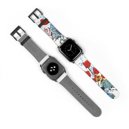 Bouquet Brilliance Apple Watch Band Strap - Bold Colorful Abstract Floral design