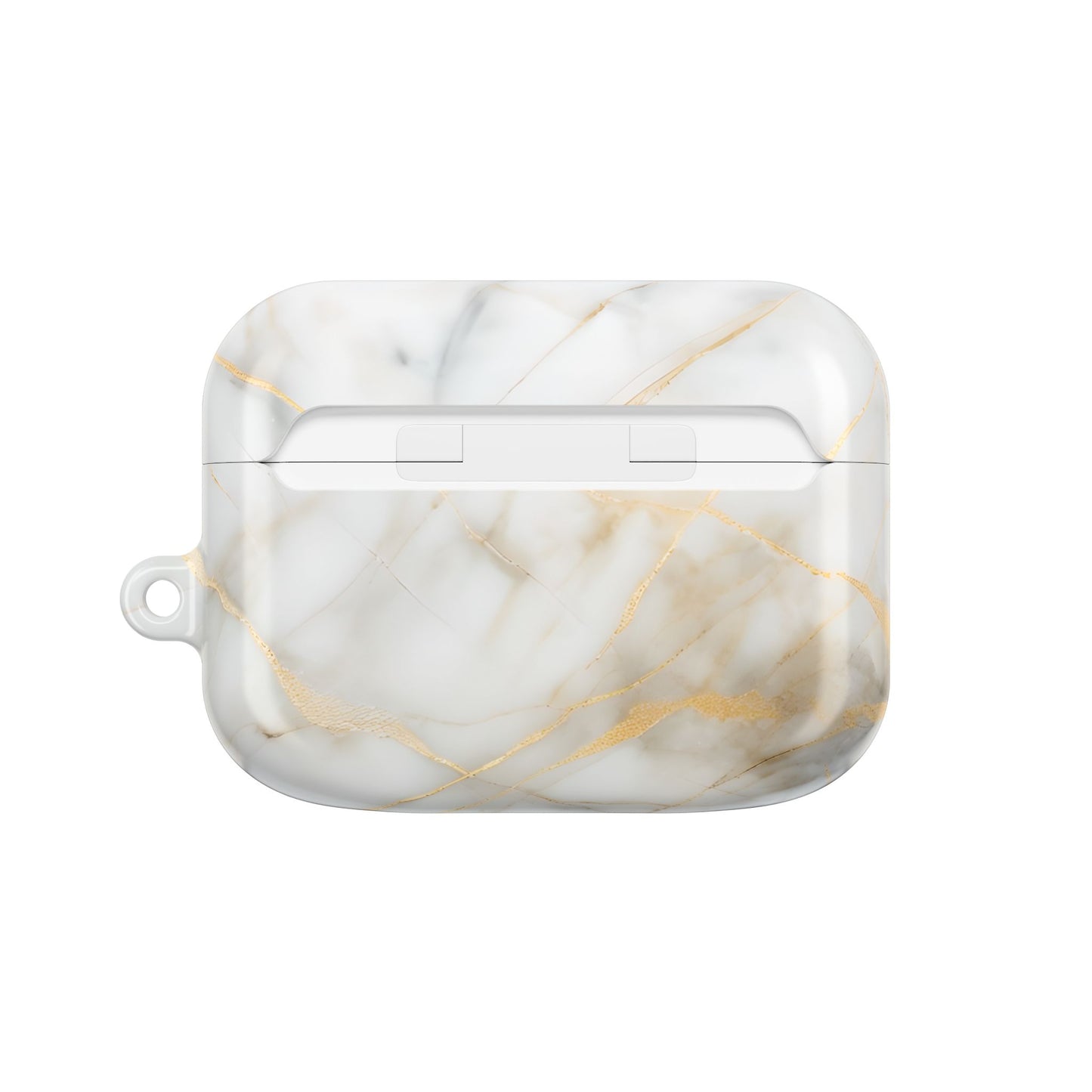 Golden Vein Marble AirPod Case - Gold and Ivory Marble Earbud Cover for Gen 1, 2, 3, Pro Gen 1 & 2