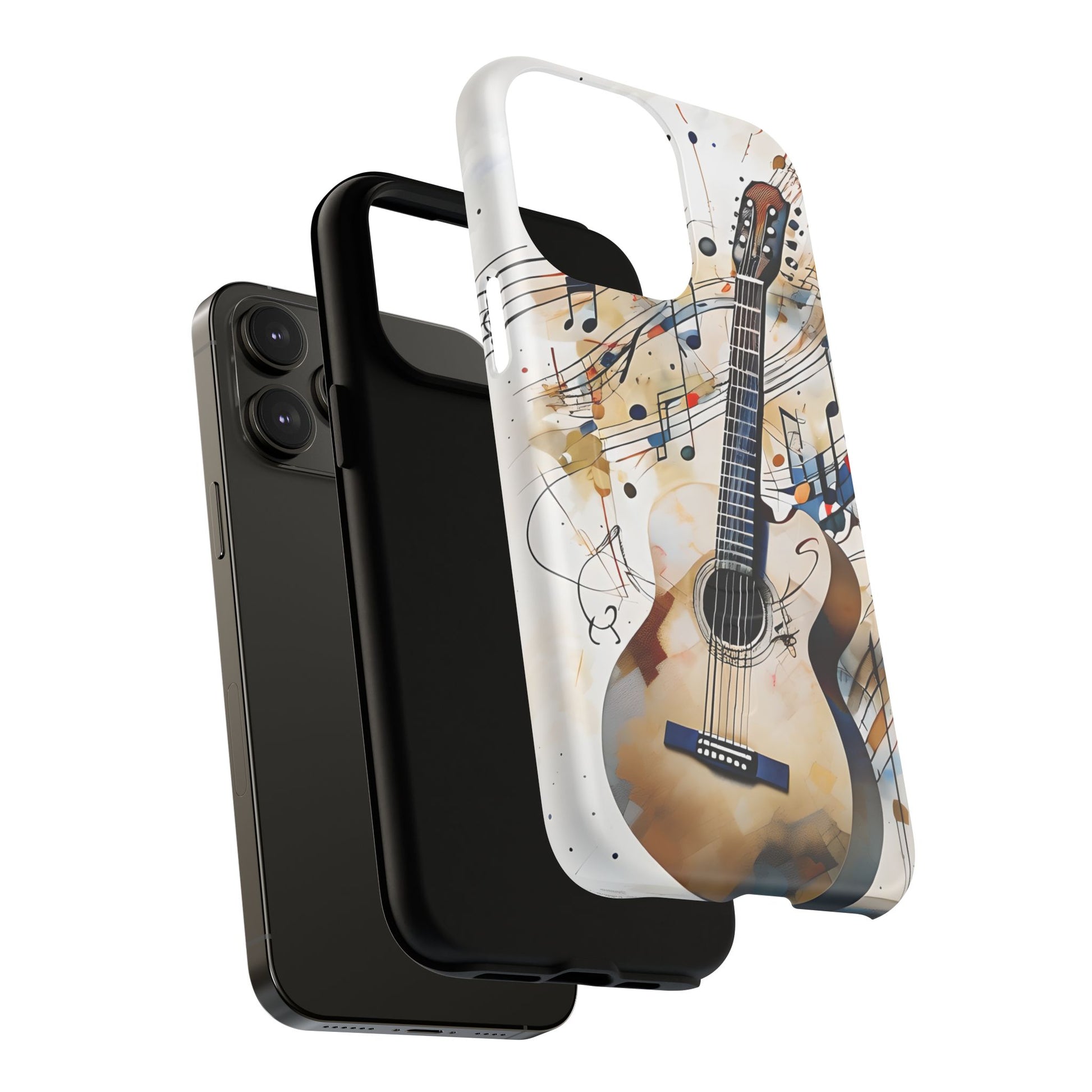 Strum and Flow Acoustic Guitar Art iPhone 14 Pro Max MagSafe Case