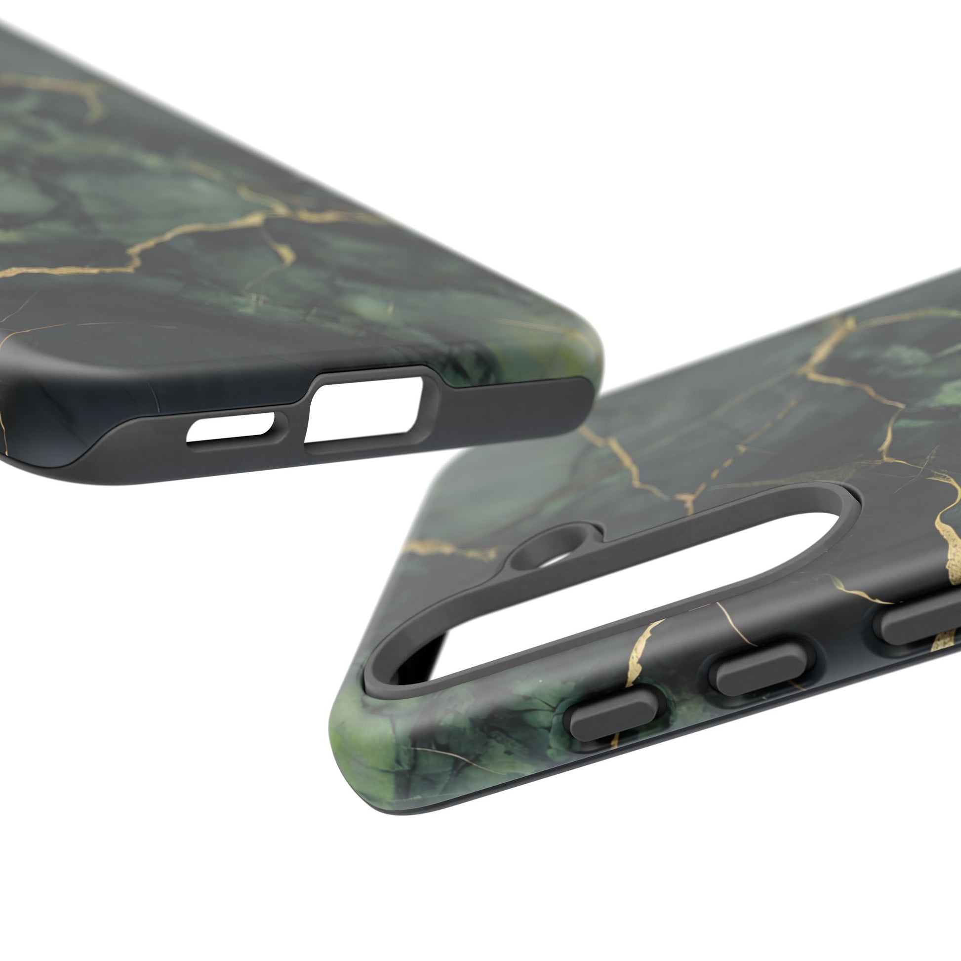 Verdant Vein Tough Case for Samsung Galaxy S25 - Luxury Gold Vein, Nature-Inspired Protective Cover