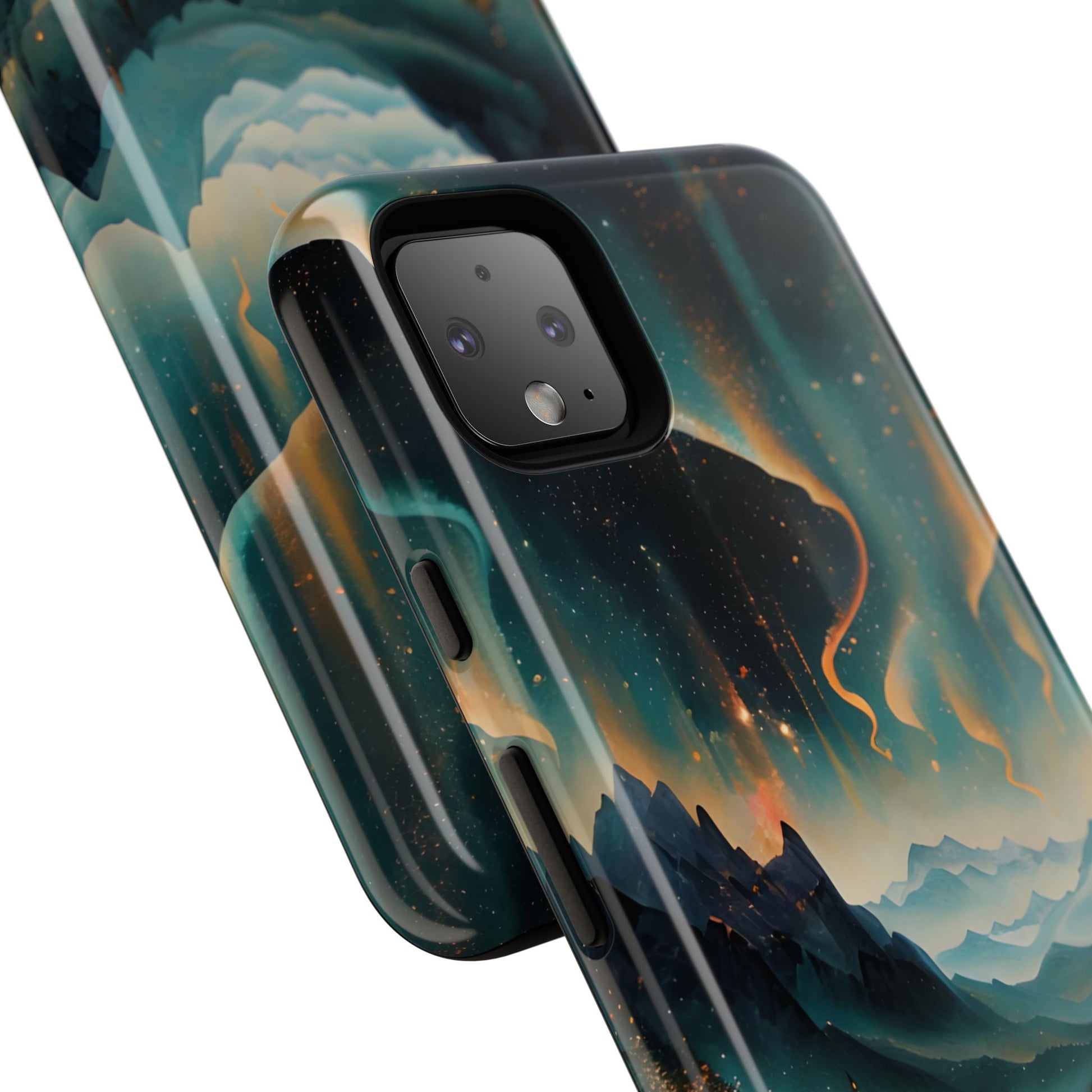 Aurora Dreamscape Tough Case for Google Pixel 4 XL - Northern Lights Artistic Shockproof Cover, Elegant Protective Phone Case