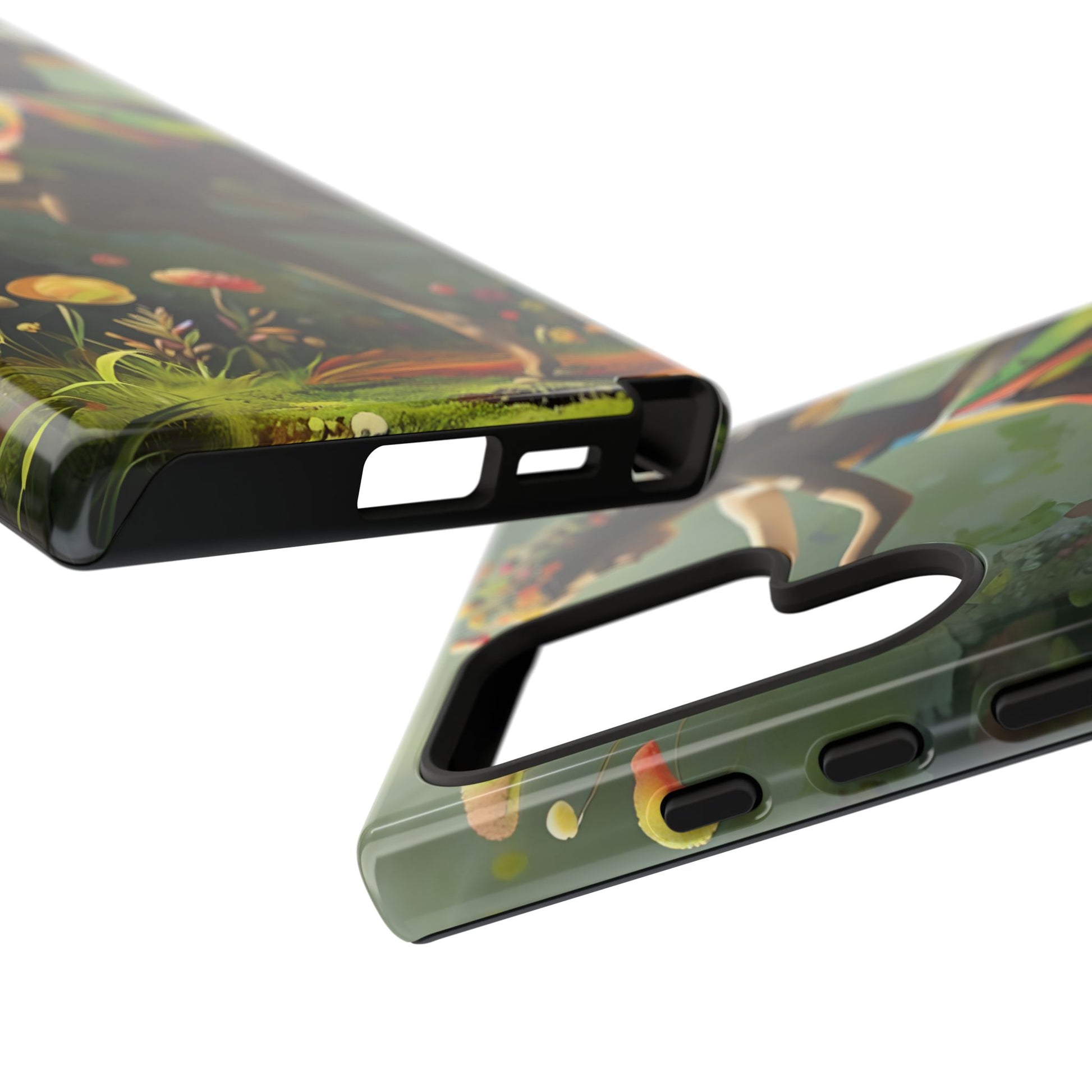 Dancing Wildflower Muse Samsung Galaxy S24 Ultra Tough Case - Artistic Floral Fantasy Cover - Whimsical Nature-Inspired Protective Accessory