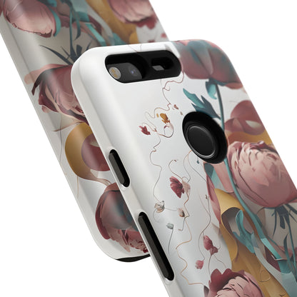 Blushing Peony Veil Google Pixel Tough Case