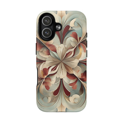 Vintage Baroque Blossom - Ornate Floral Art iPhone MagSafe Phone Case - Elegant Baroque-Inspired Design