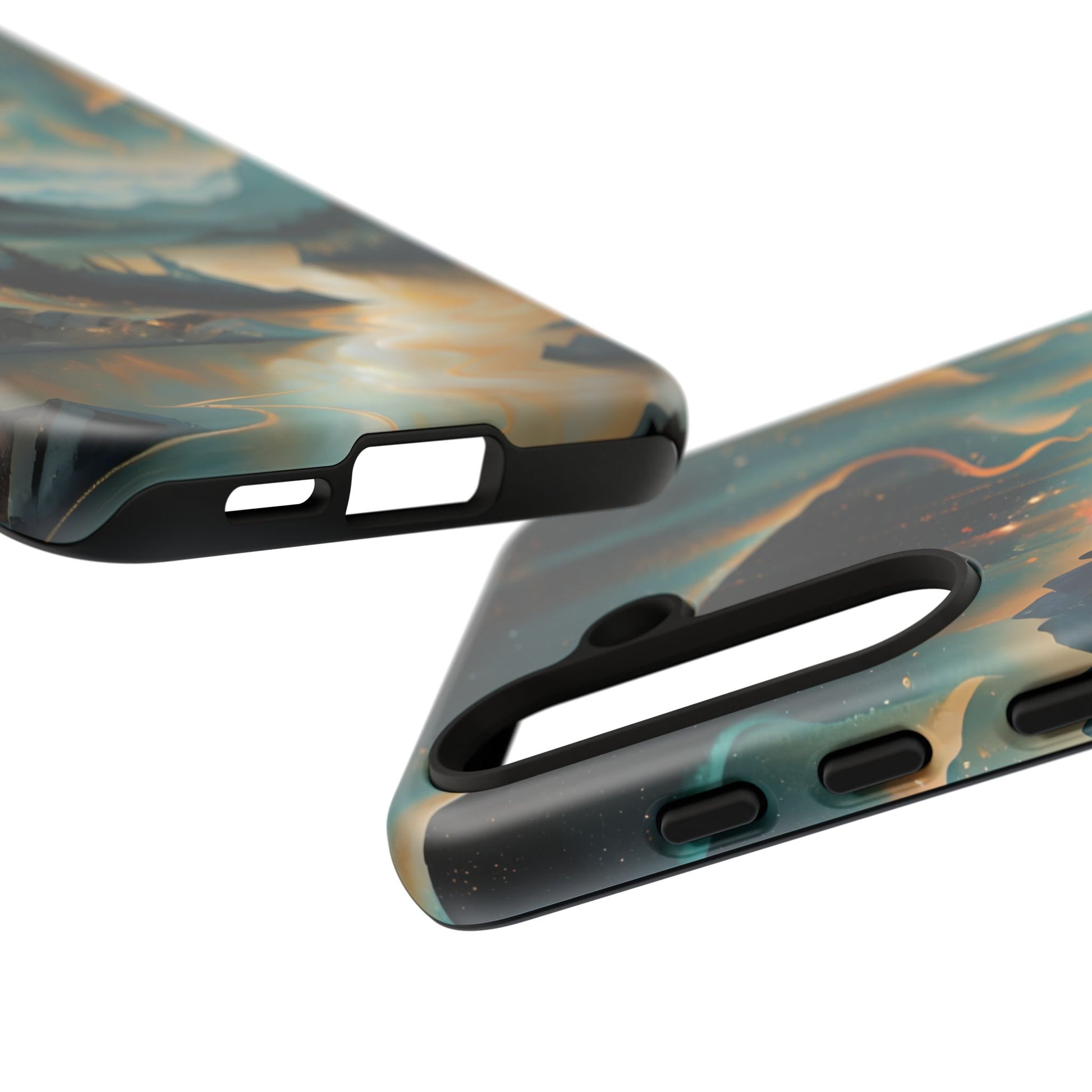 Aurora Dreamscape Samsung Galaxy S24 Tough Case - Artistic Northern Lights Cover - Premium Abstract Design