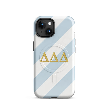 Tri Delta® Minimal Stripe MagSafe iPhone Case - Delta Delta Delta