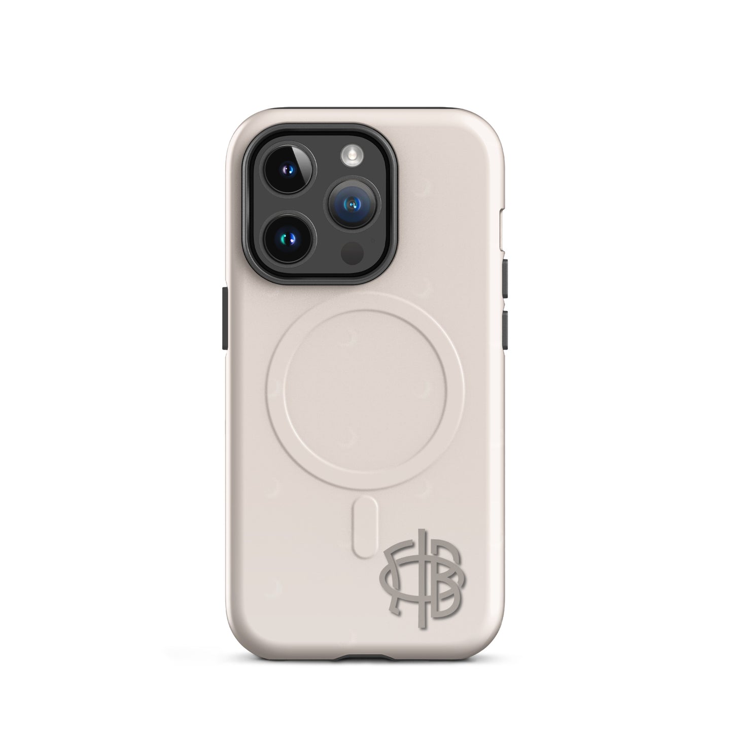 Gamma Phi Beta Greek letter phone case with official mark and moon pattern, lightweight protective iPhone 14 Pro case with neutral aesthetic